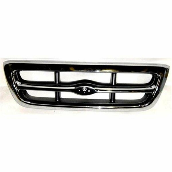 Sherman Parts Grille for 1998-2000 Ranger 2WD XLT - Chrome Silver & Gray SHE576B-99-1